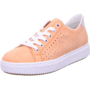 Rieker - M3901 - Damessneakers - Oranje - Synthetisch