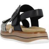 Remonte -Dames - zwart wit - sandalen