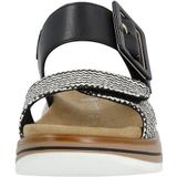 Remonte -Dames - zwart wit - sandalen