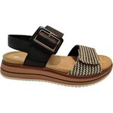 Remonte -Dames - zwart wit - sandalen