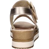 Remonte - Dames Sandaal - Imitatieleer - Zwart - Verstelbare Enkelband