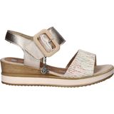 Remonte - Dames Sandaal - Imitatieleer - Zwart - Verstelbare Enkelband