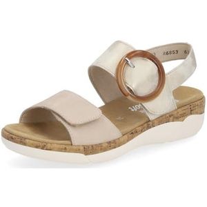 Remonte R6853 Damessandalen, Beige Combi 61, 37 EU