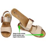 Remonte - Dames - Sandalen - Beige - Goud Metallic - Comfortabel en Verstelbaar