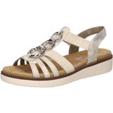 Remonte - D2073 - Damessandalen - Schelp Beige Goud - Hoogwaardig Imitatieleer