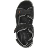 Rieker - 26951 - Herensandalen - Zwart - Zachte Binnenzool - Comfortbreedte