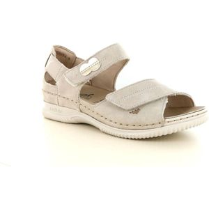 Rieker - V7474-60 - Sandaal - Beige - Nubuck Leer - Wijdte H