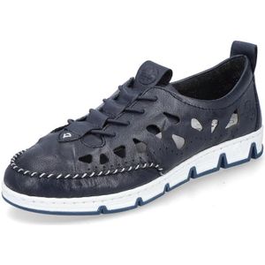 Veterboots - Effen - Glad Leer - Platte Hak