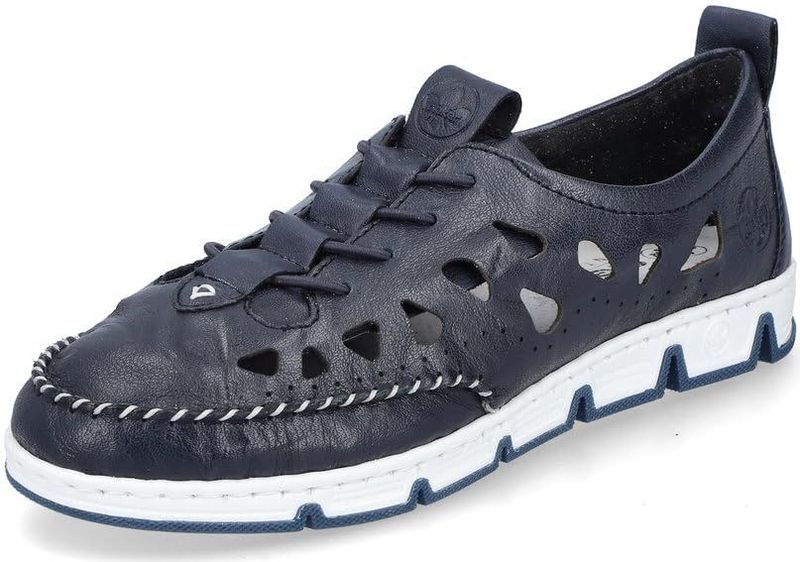 Veterboots - Effen - Glad Leer - Platte Hak