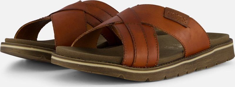 Rieker - Heren Slipper - Zwart - Leer