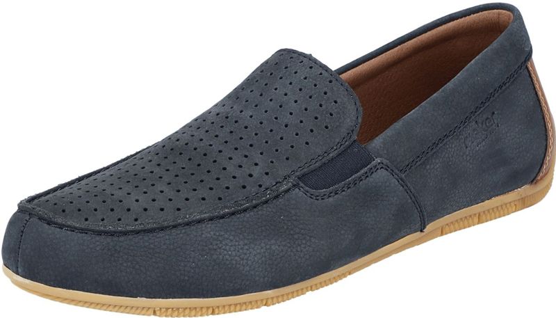 Rieker - 09555 - Slipper - Blauw - Echt Leer - Uitneembare Binnenzool