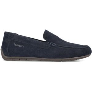 Rieker - 09557 - Slipper - Blauw - Echt Leer - Uitneembare Binnenzool