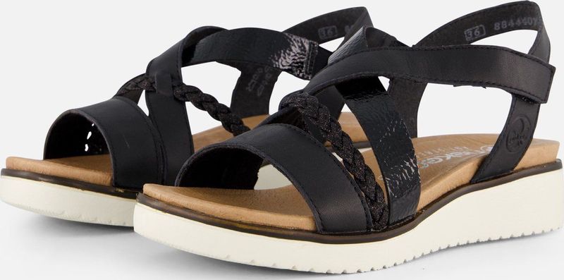 Rieker Sandalen Leder/Synthetik Keilsandalette