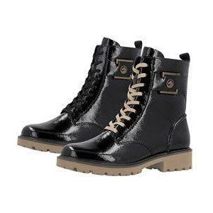 Remonte Veterlaarsjes Elisabeth Hurley-Collection blokhak, veterschoen met praktische binnenrits