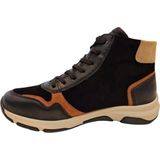 Remonte - Hoge Sneaker - Zwart Multi - Leer en Imitatieleer