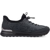 Sneakers - Imitatieleer - Zwart - Flexibele Zool