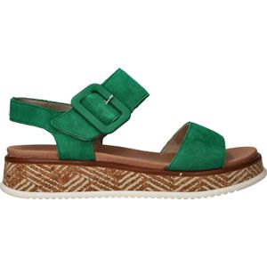 Rieker Sandalen groen Nubuck - Dames - Maat 38