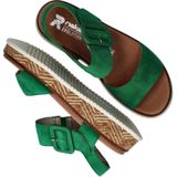 Rieker Sandalen groen Nubuck - Dames - Maat 37