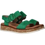 Rieker Sandalen groen Nubuck - Dames - Maat 37