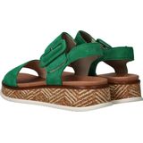 Rieker Sandalen groen Nubuck - Dames