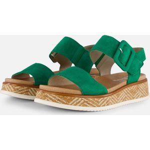 Rieker Sandalen groen Nubuck - Dames