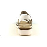 Remonte - Dames Sandaal - Goud - Leer en Imitatieleer - Verstelbare Bandjes