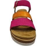 Remonte - Sleehaksandaaltjes - Fuchsia/Oranje - Vegan Verwerking