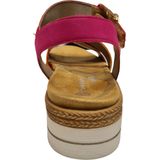 Remonte - Sleehaksandaaltjes - Fuchsia/Oranje - Vegan Verwerking