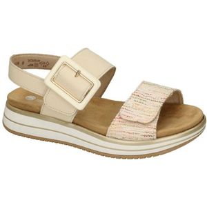 Remonte - D1J53 - Sandalen - Wit Multi/Porselein - Echt Leer