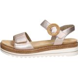 Remonte - Dames Sandalen - Roze-Goud Metallic - Plateauzool