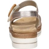 Remonte - Dames Sandalen - Roze-Goud Metallic - Plateauzool