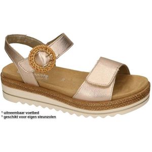 Remonte -Dames - roze-goud metallic - sandalen - maat 41
