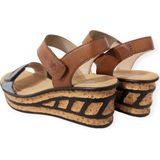 Rieker sandaal - Dames - Blauw Bruin