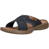 Rieker - Namur - Slipper - Blauw - Synthetisch Nubuck Leer
