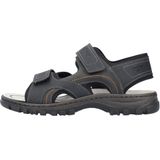 Rieker - 25053 - Sandalen - Zwart - Kunstleer - Klittenband