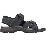 Rieker - 25053 - Sandalen - Zwart - Kunstleer - Klittenband