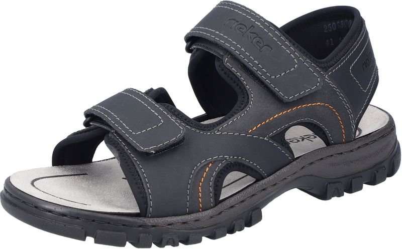 Rieker - 25053 - Sandalen - Zwart - Kunstleer - Klittenband