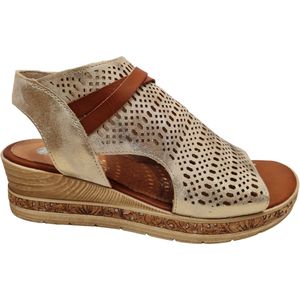 Remonte D3075-60 Sandalen - Goud - Leer - Dames met Ritssluiting