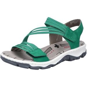 Rieker sandalen voor dames 68871, grootte:42, kleur:Groen