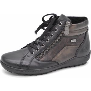 Remonte - R1458-03 - Damessneaker - Zwart - Leer
