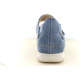 Rieker - V7474 - Damessandalen - Blauw - Extra Breed - Bovenmateriaal van Echt Leer