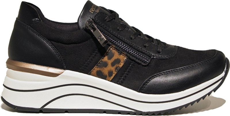 Sneaker - Color-Blocking - Imitatieleer - Wide Fit