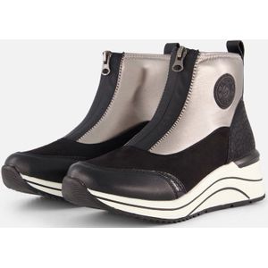 Remonte - Enkellaarsjes - Zwart - Synthetisch