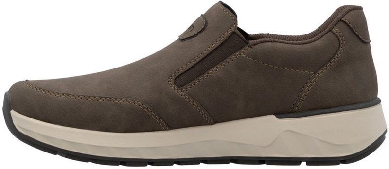 Rieker - Instappers - Bruin - Sleehak - Verwijderbare Binnenzool