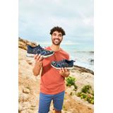 Rieker - Slip-on Sneakers - Jeansblauw/Zwart - Elastisch - Laag