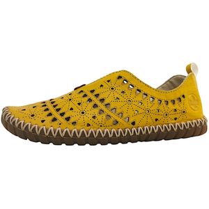 Instappers - Effen - Leer - Platte Hak