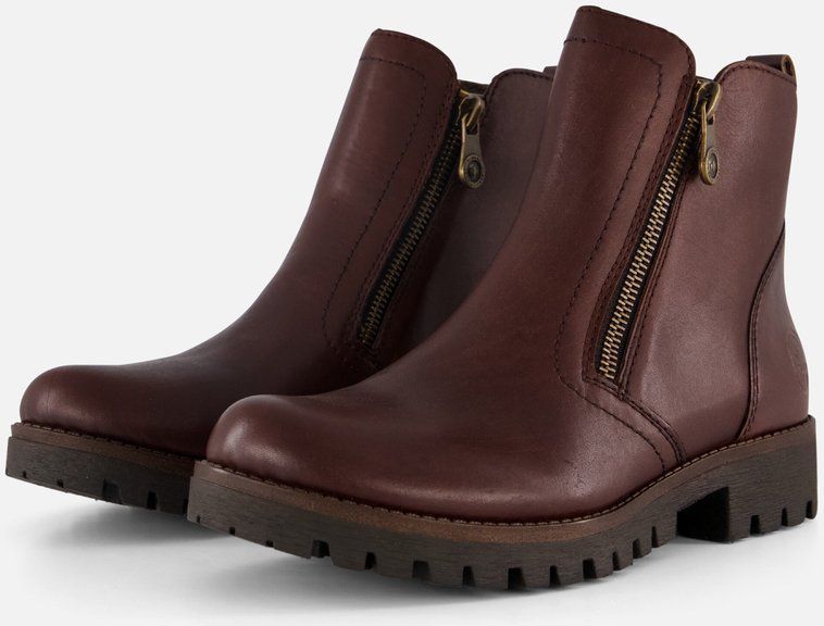 Rieker - Enkellaarsjes - Zwart - Synthetisch - Textiel Voering