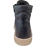 Veterboots - Effen - Glad Leer - Versterkte Hak - Middelhoge Hak