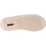 Rieker - Dames Slipper - Blauw Multi - Raffia - Klittenbandsluiting