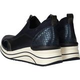 Lage Sneakers - Leer - Zwart - Sportief Design